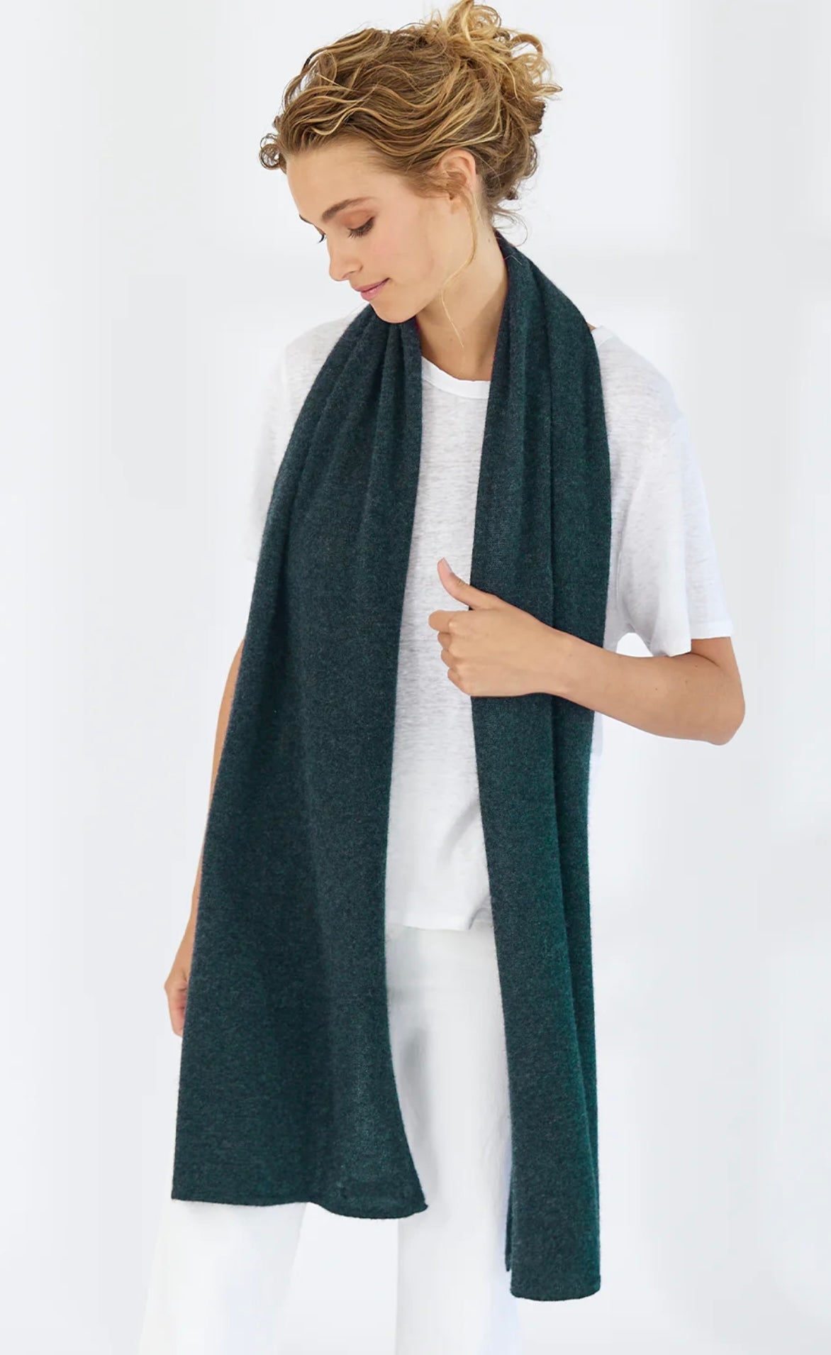 Mia Fratino Pure Cashmere Scarf - Forest