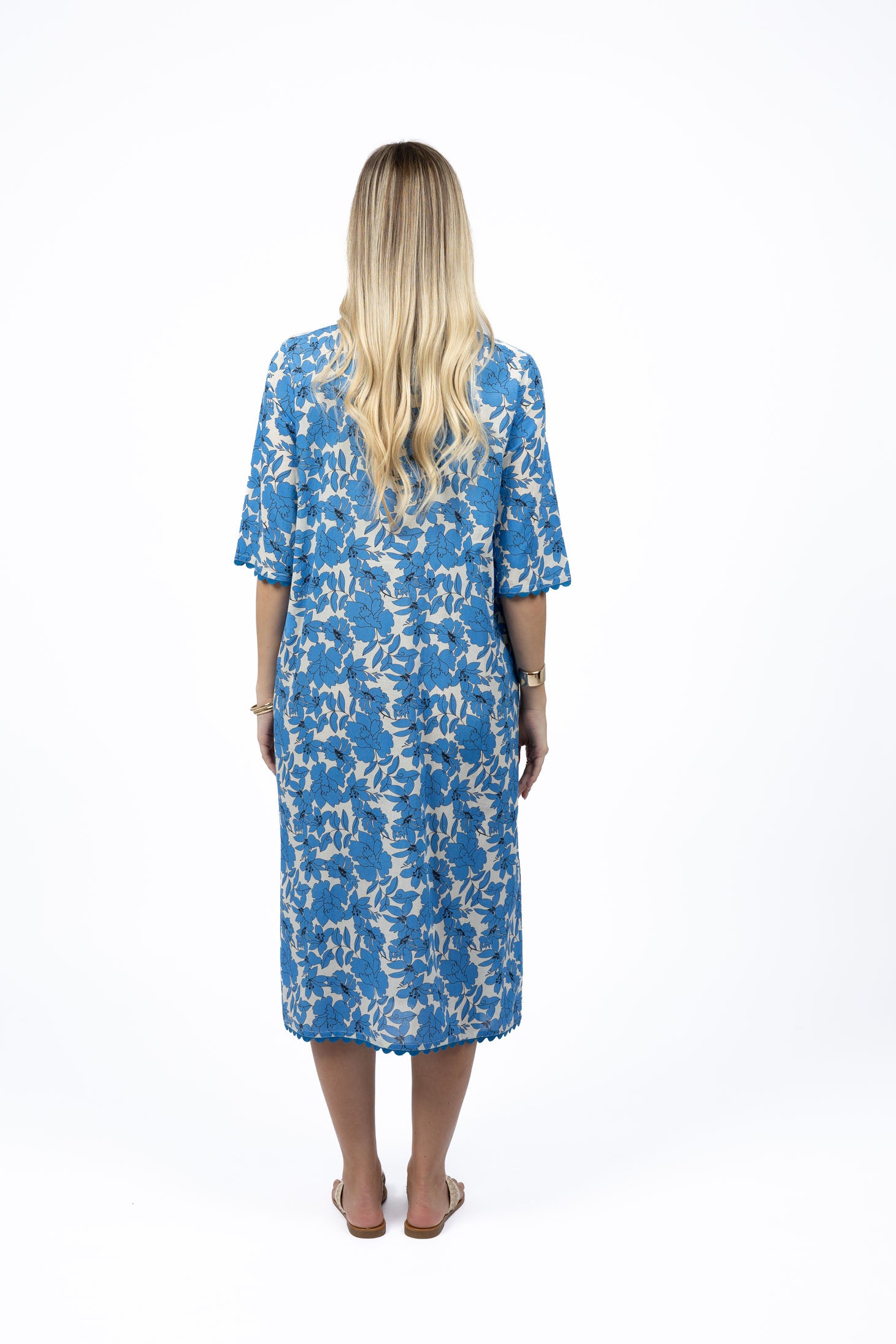 Fleur Ziggy Dress - Blue/Stone