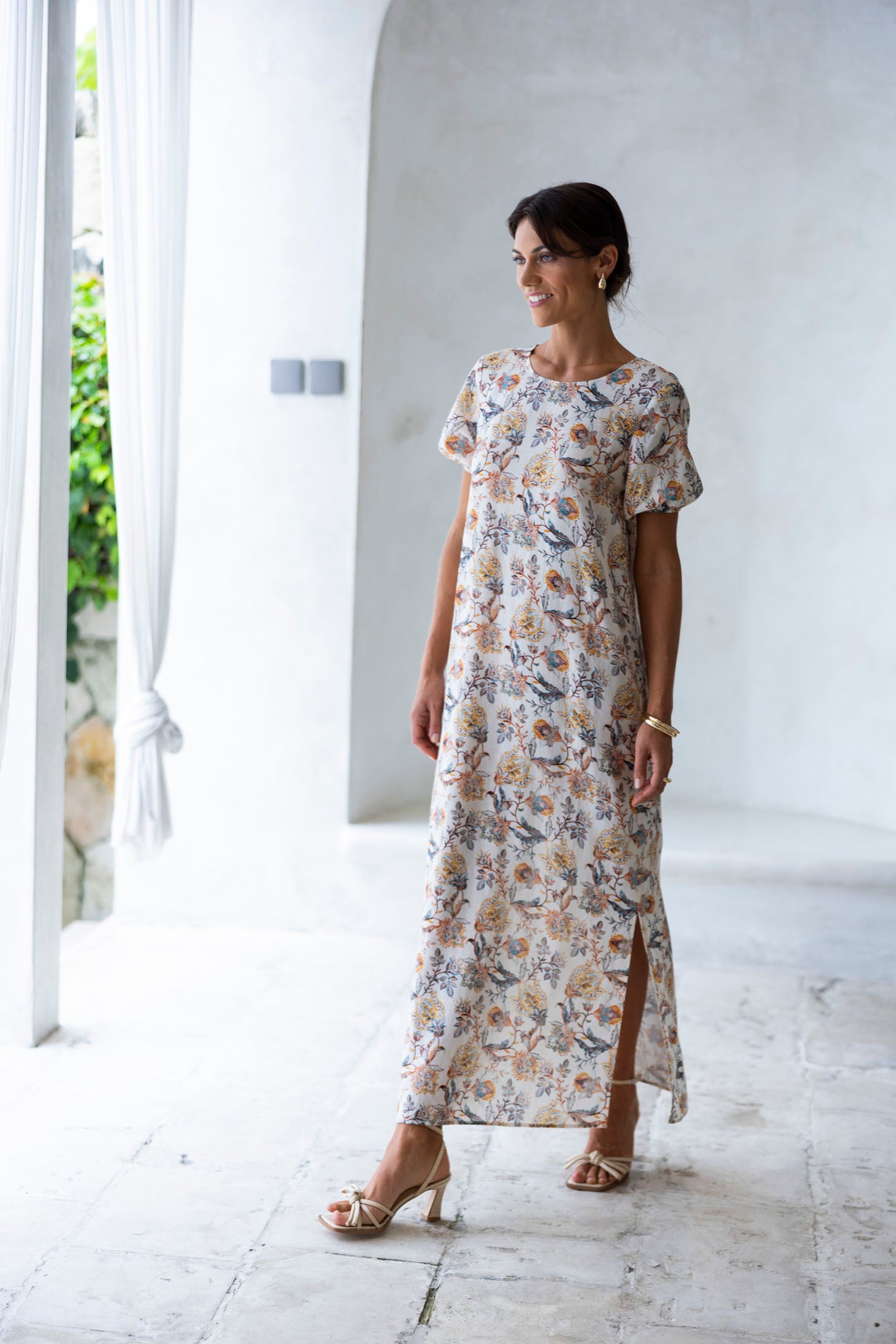 Humidity Lillian Dress - Kaffir Print