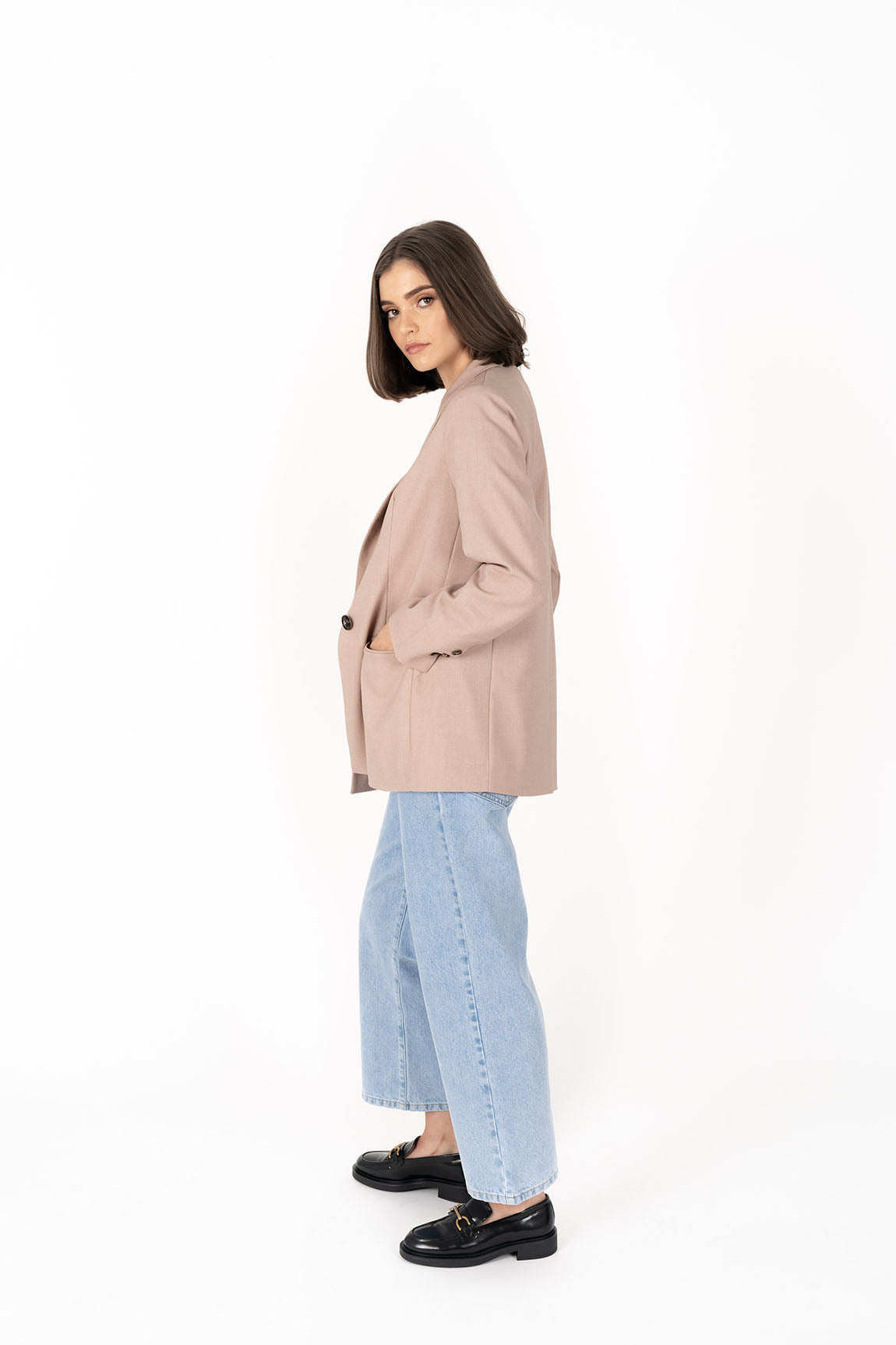 Humidity Cosmo Blazer - Bark