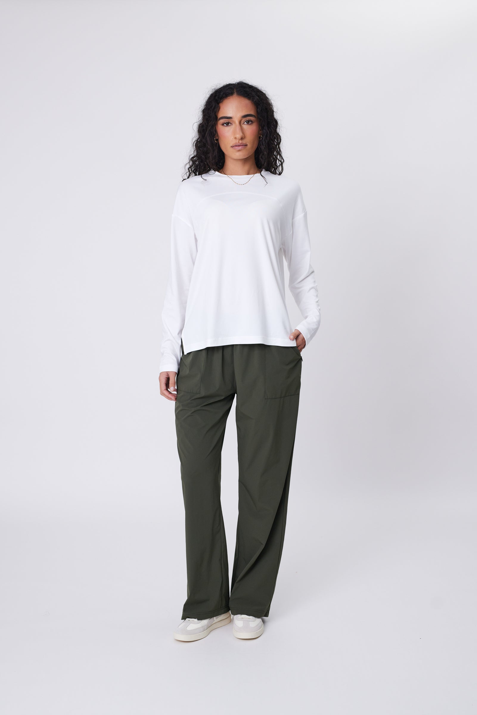 Half Time Long Sleeve Tee - Ivory
