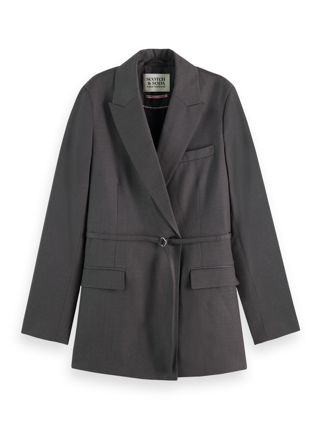 Scotch & Soda Wool Blazer - Charcoal Melange
