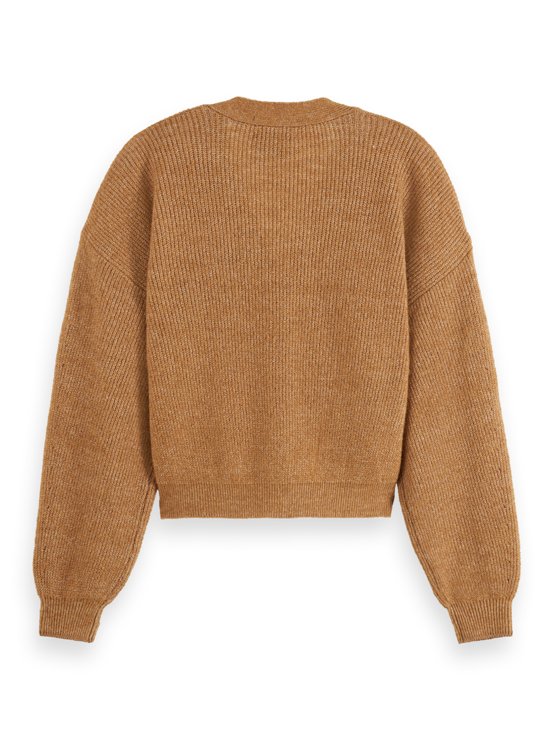 Scotch & Soda Relaxed Cardigan - Tobacco Melange