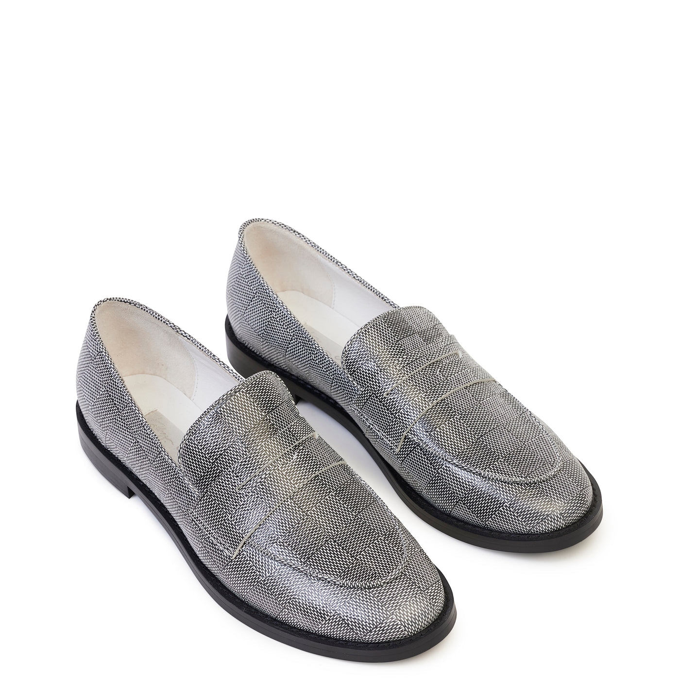 Kathryn Wilson Molly Loafer - Monochrome Check Calf
