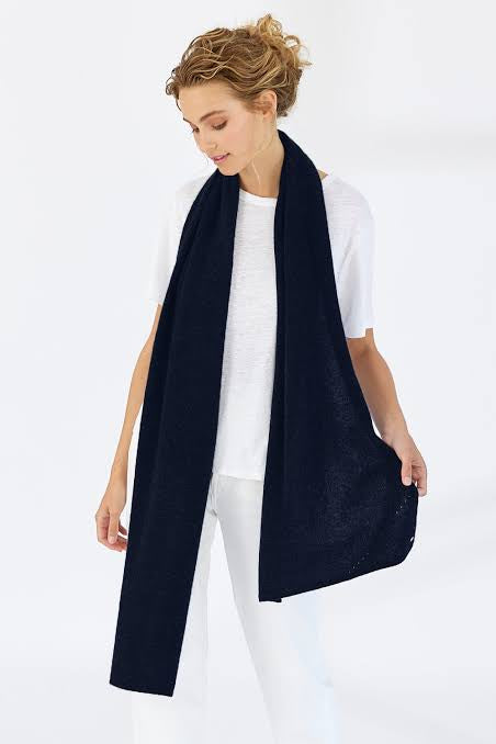 Mia Fratino Cashmere Scarf - French Navy