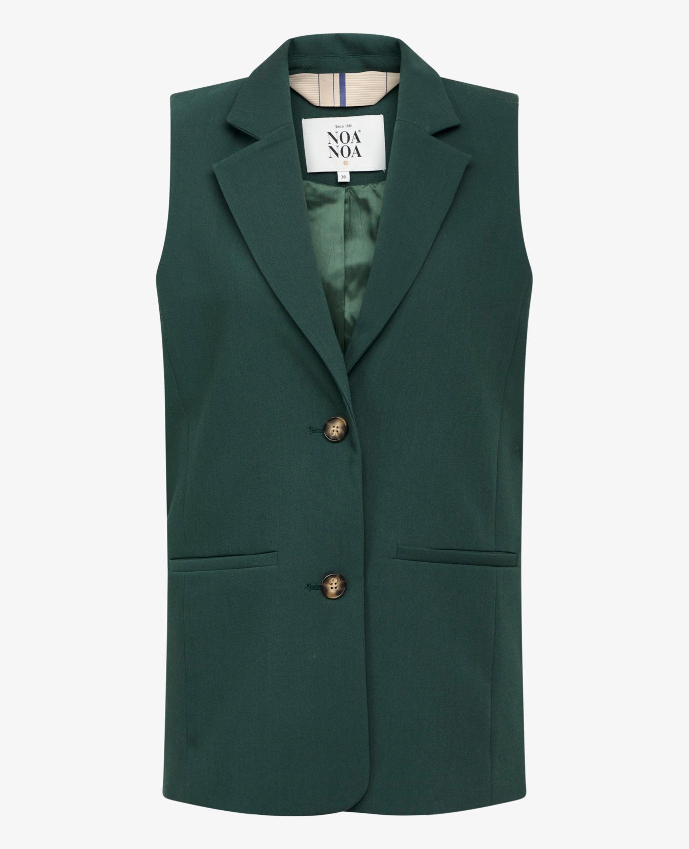 Noa Noa Felicia Waistcoat - Green