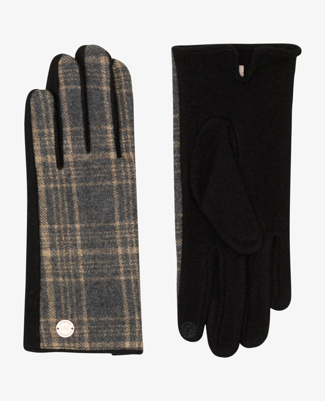 Unmade Copenhagen Kumi Gloves - Art Grey/Beige