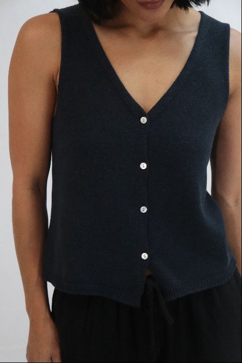 Hazel Vest - Ink