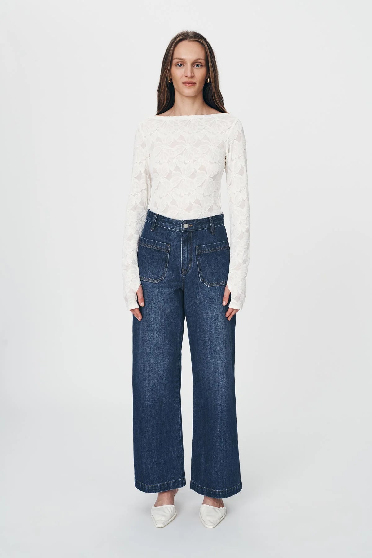 Rowie the Label Jahmain Straight Jeans - Classic Indigo