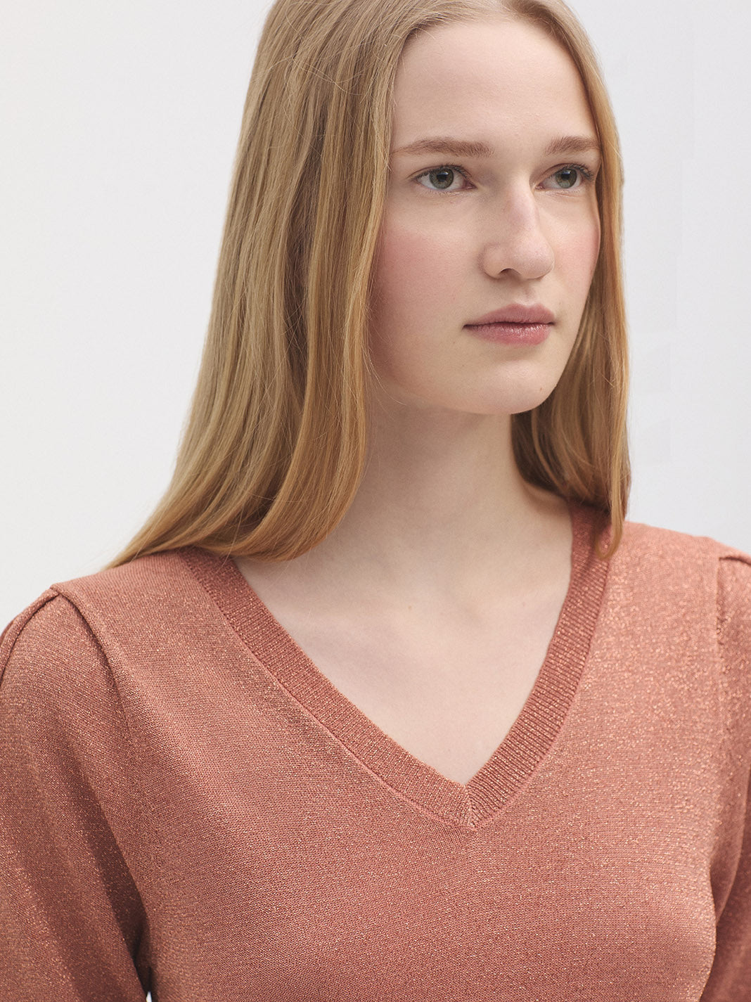 Nice Things Lurex Cropped Jumper