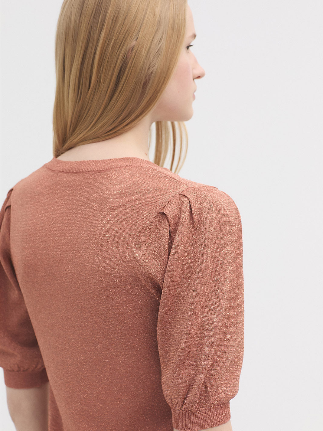 Nice Things Lurex Cropped Jumper