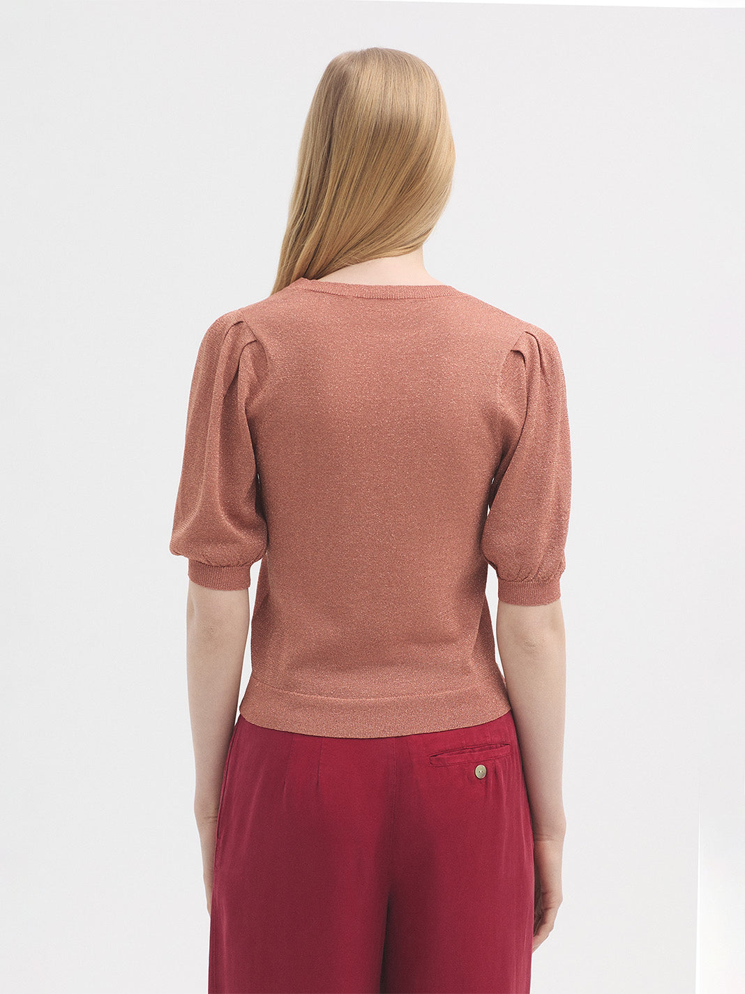 Nice Things Lurex Cropped Jumper