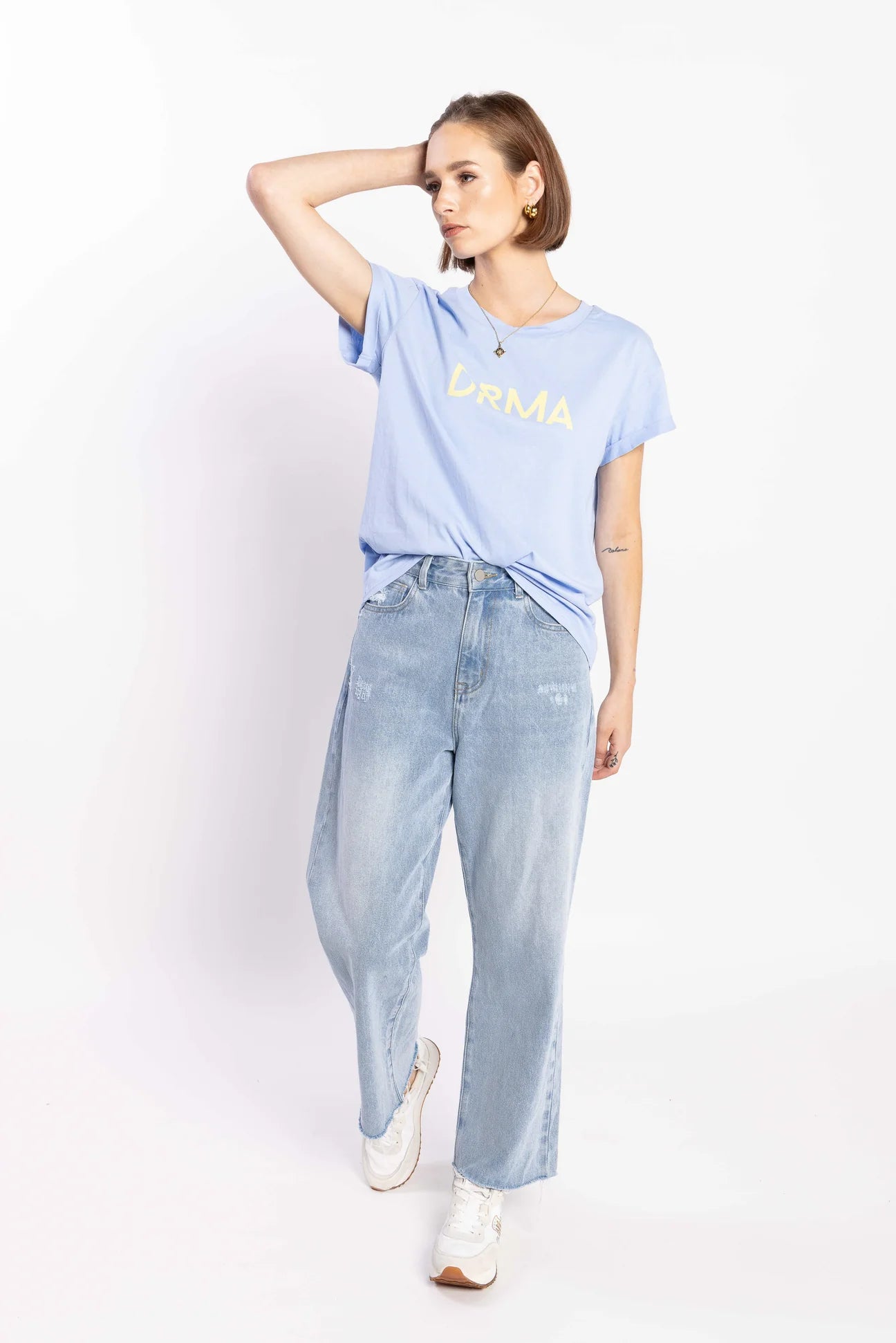 Drma Tee - Blue/Yellow
