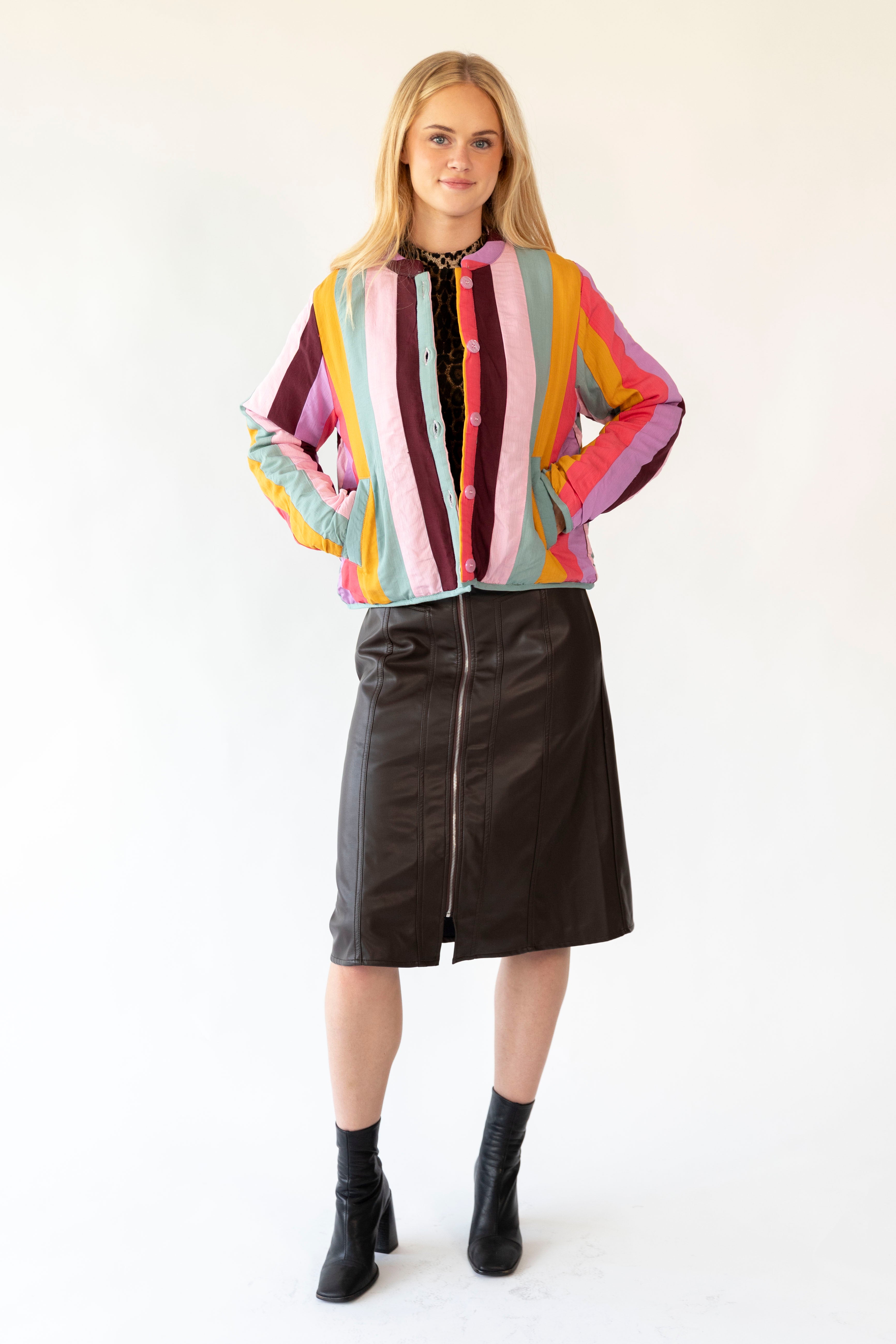 Emilia Stripe Jacket - Multi