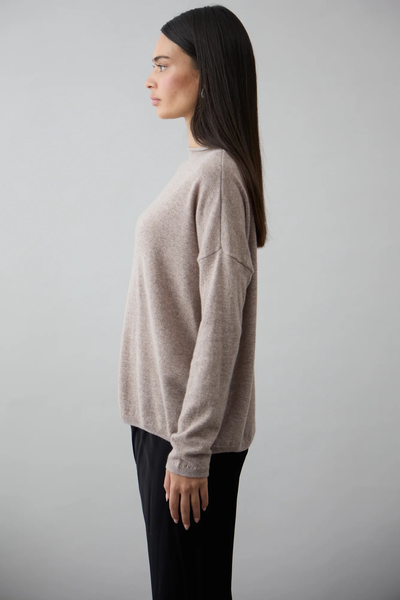 Mia Fratino Sloane Mockneck - Toast