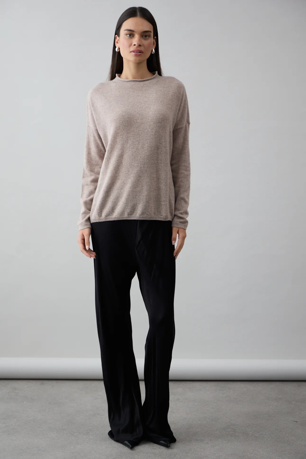 Mia Fratino Sloane Mockneck - Toast