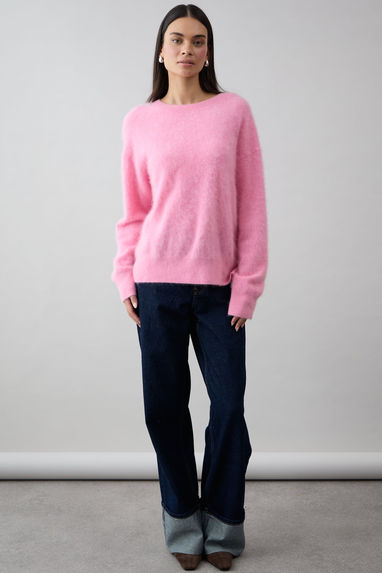 Mia Fratino Cashmere Cyra Sweater - Strawberry Ice
