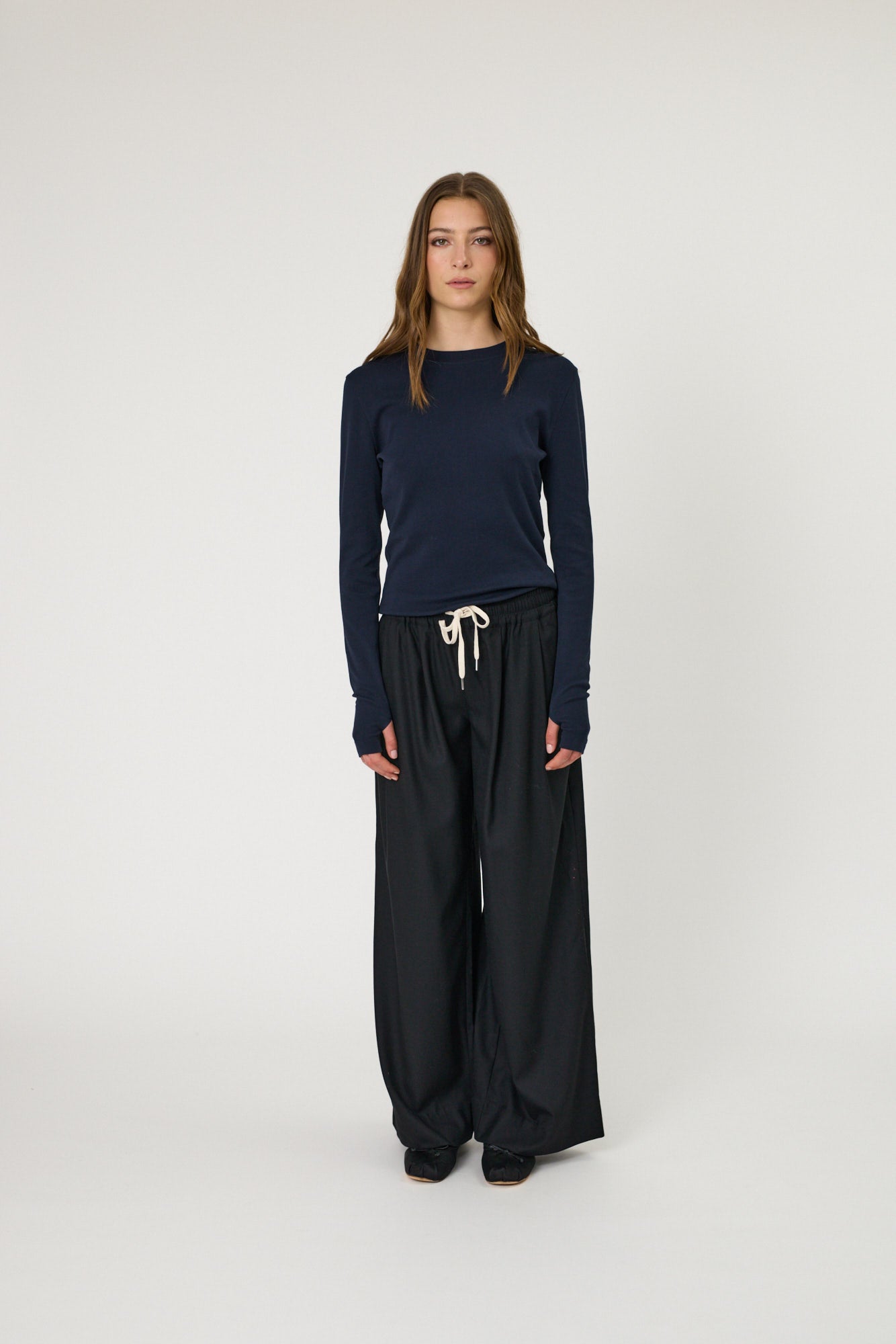 Denver Long Sleeve Top - Indigo