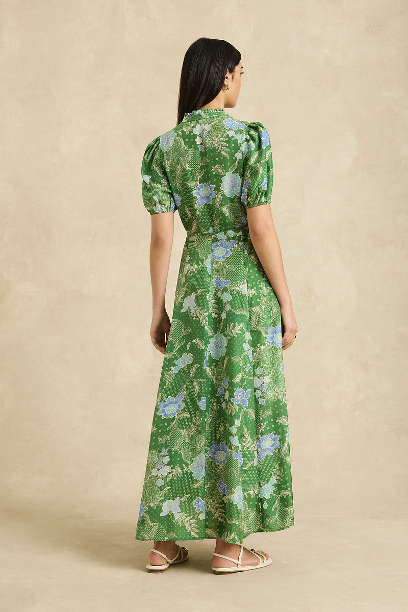 Oceanus Dress - Bloom Jungle Green