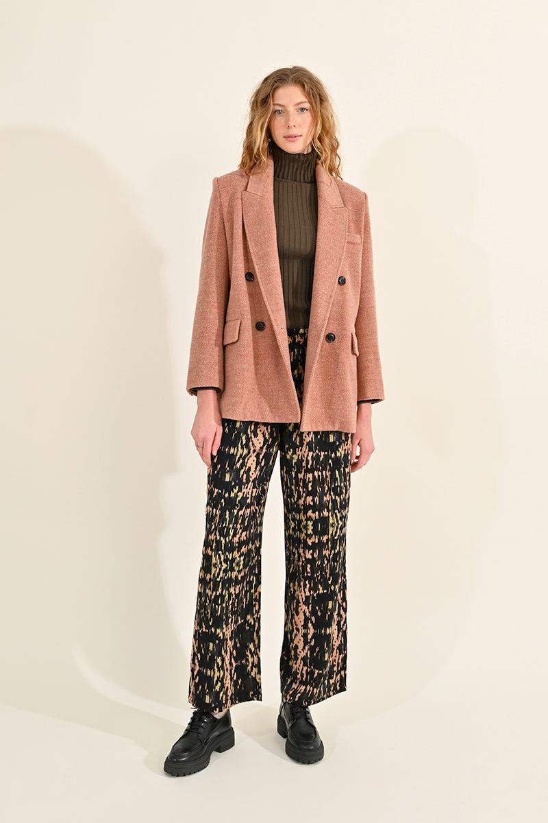 Molly Bracken Wool Blend Coat - Old Pink