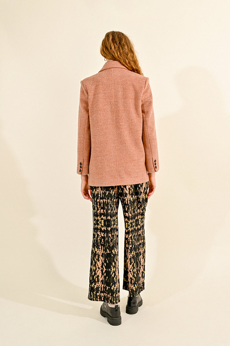 Molly Bracken Wool Blend Coat - Old Pink