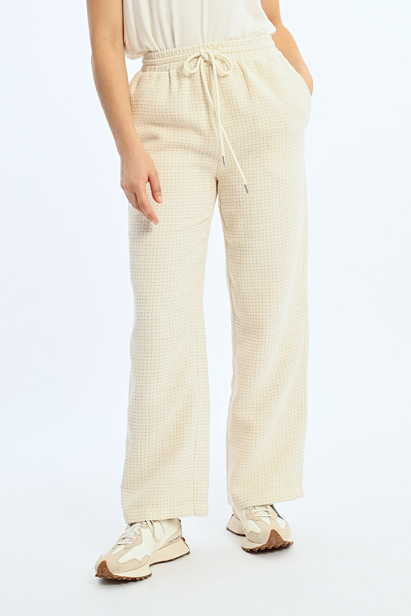 Lili Sidonio Textured Jogger - Off White