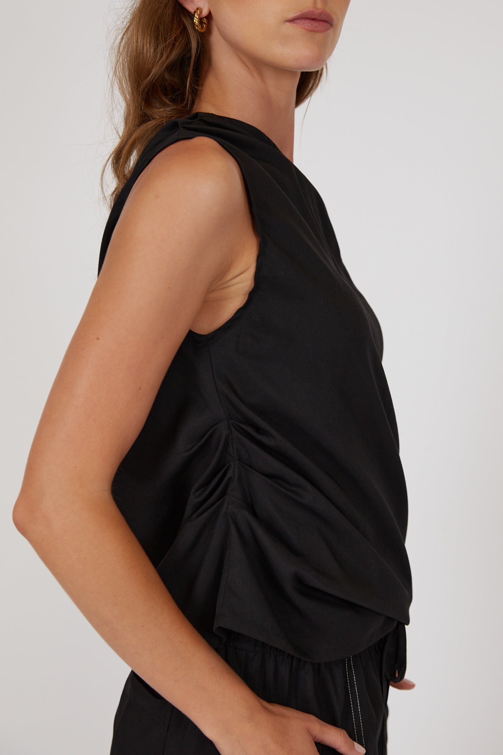 Palma Asymetric Top - Black