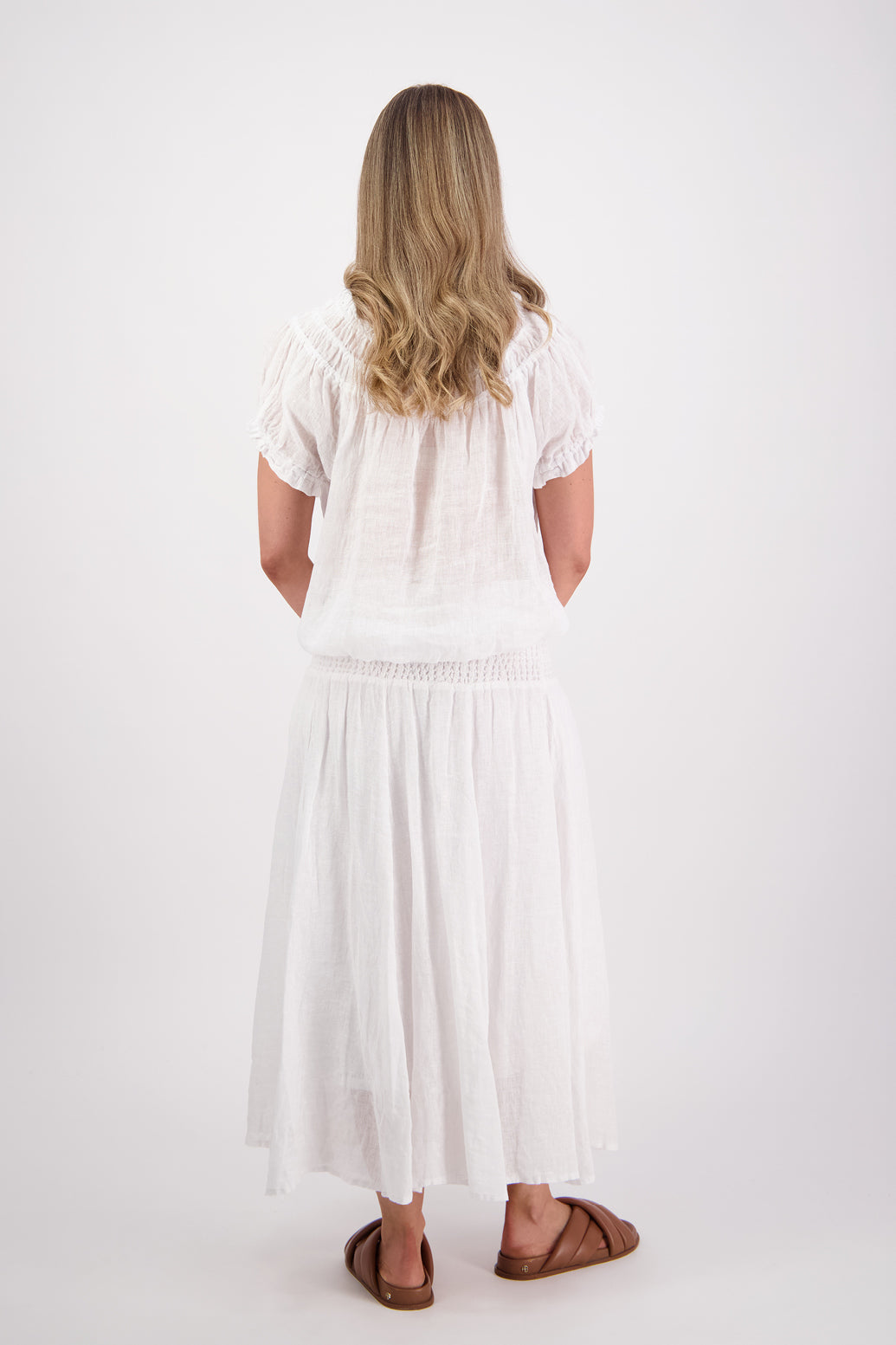 Briarwood Parson Skirt - White