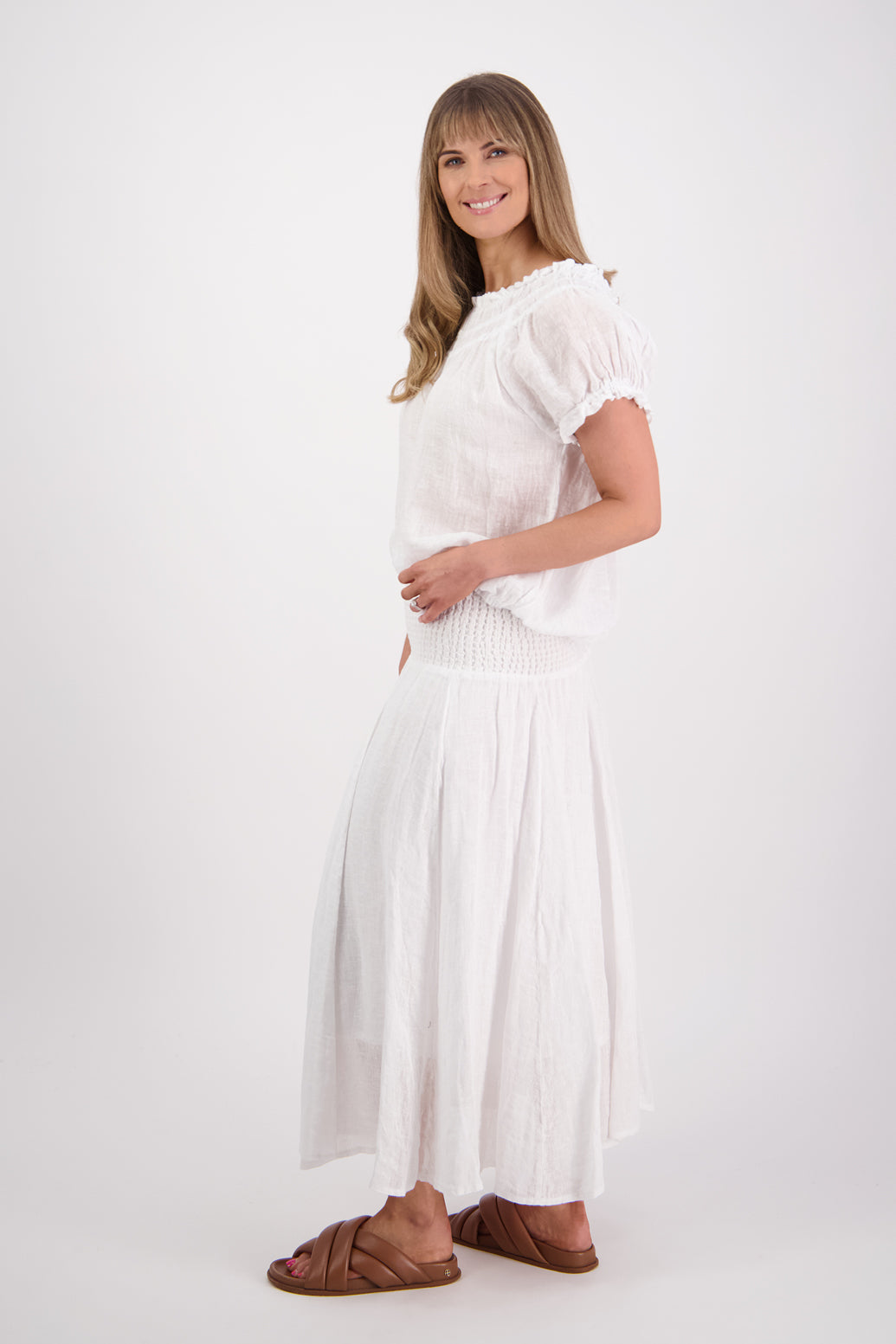 Briarwood Parson Skirt - White