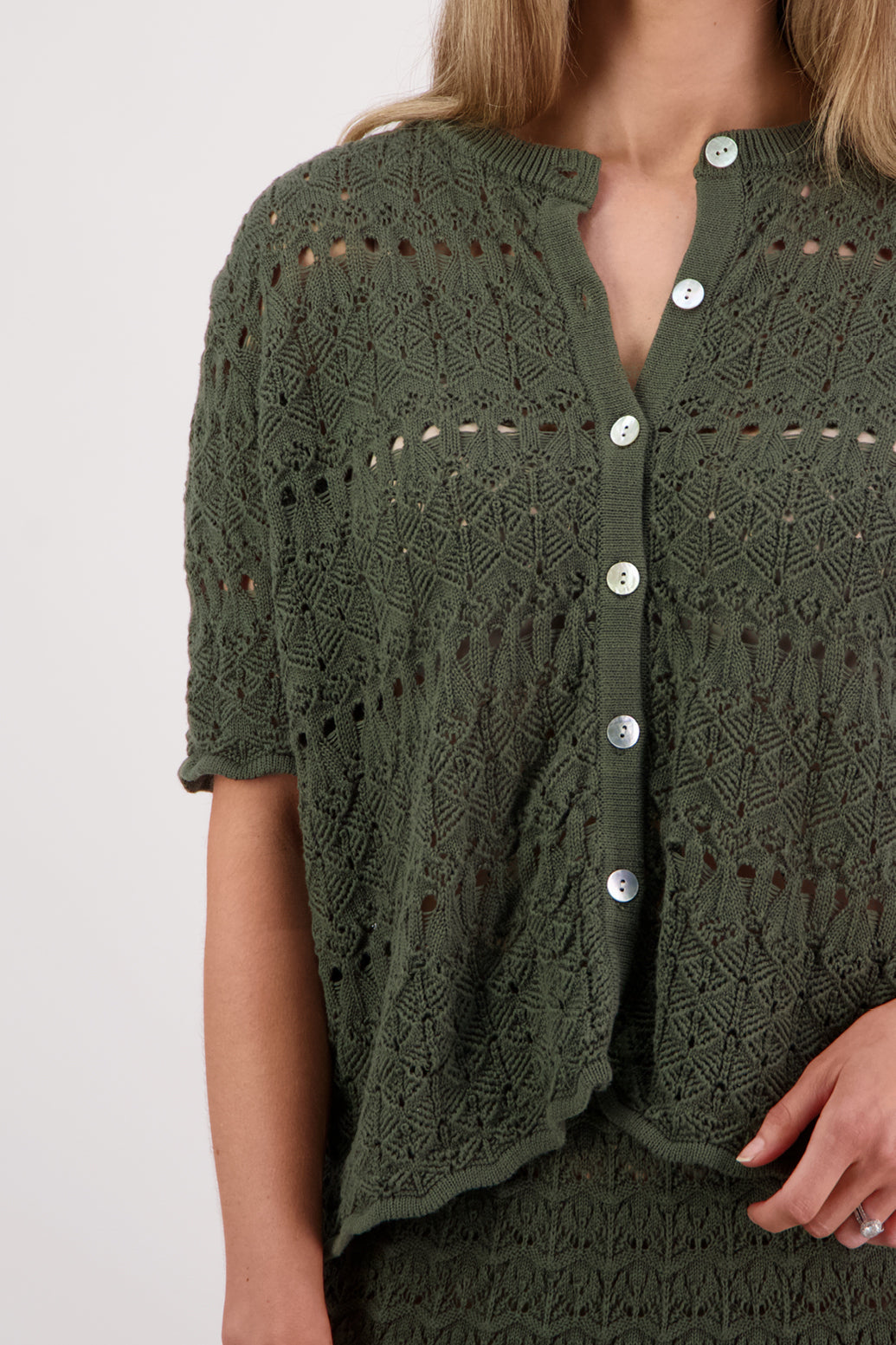 Briarwood Posy Cardigan - Moss