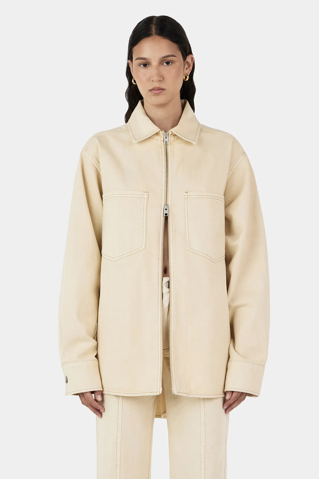 Sana Denim Shirt - Shortbread