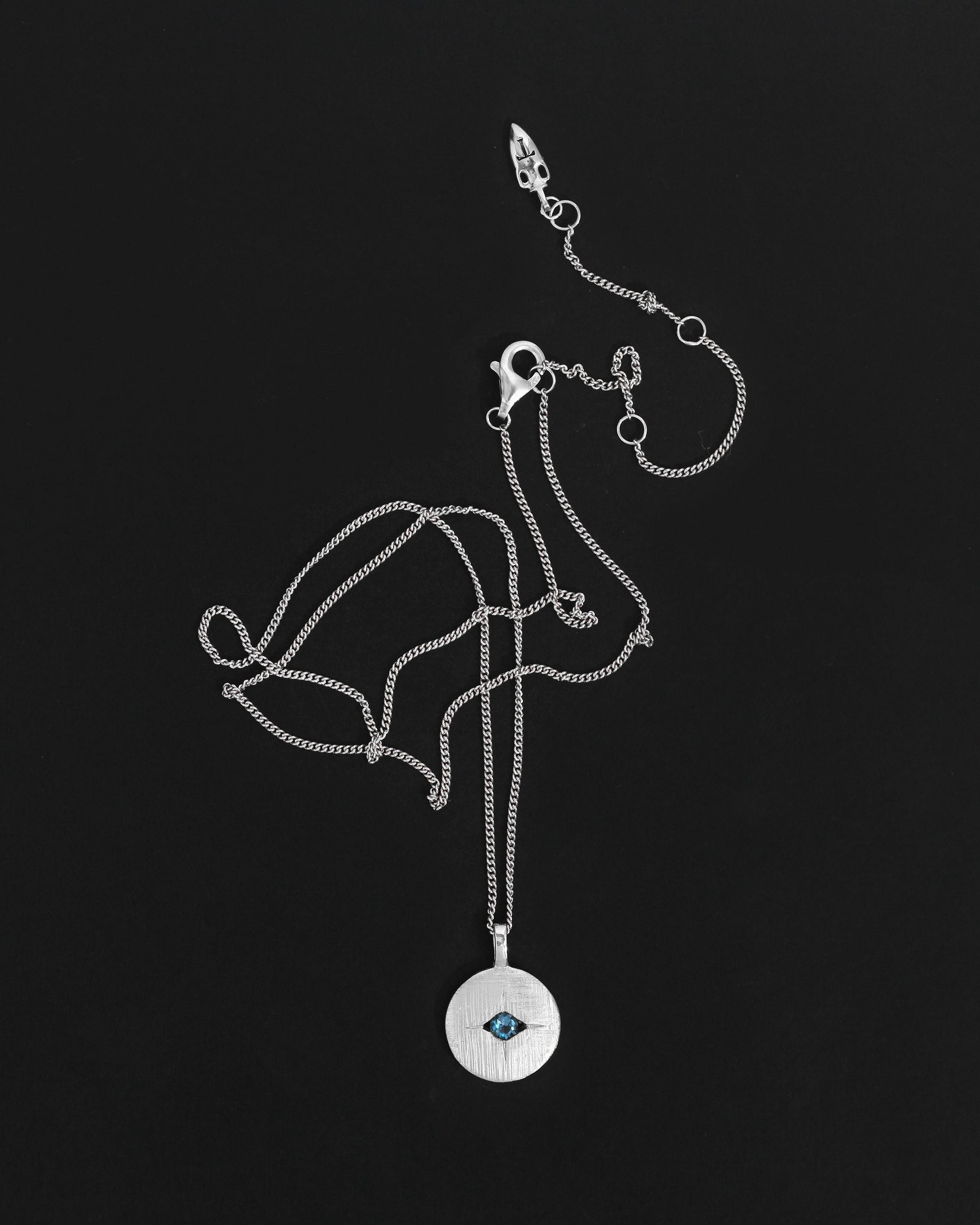Mavi Eye Necklace - Sterling Silver