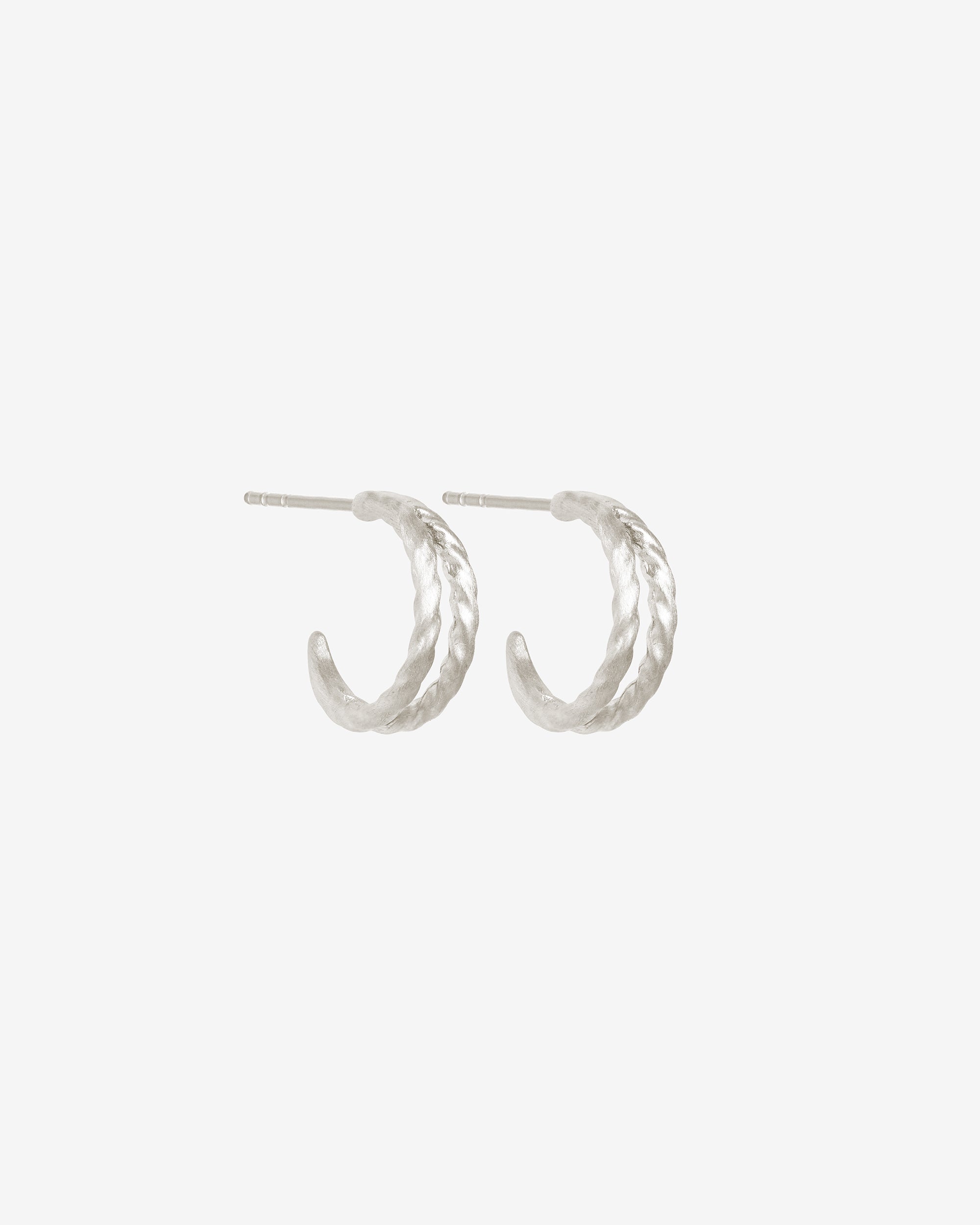 Priam Split Hoops - Sterling Silver