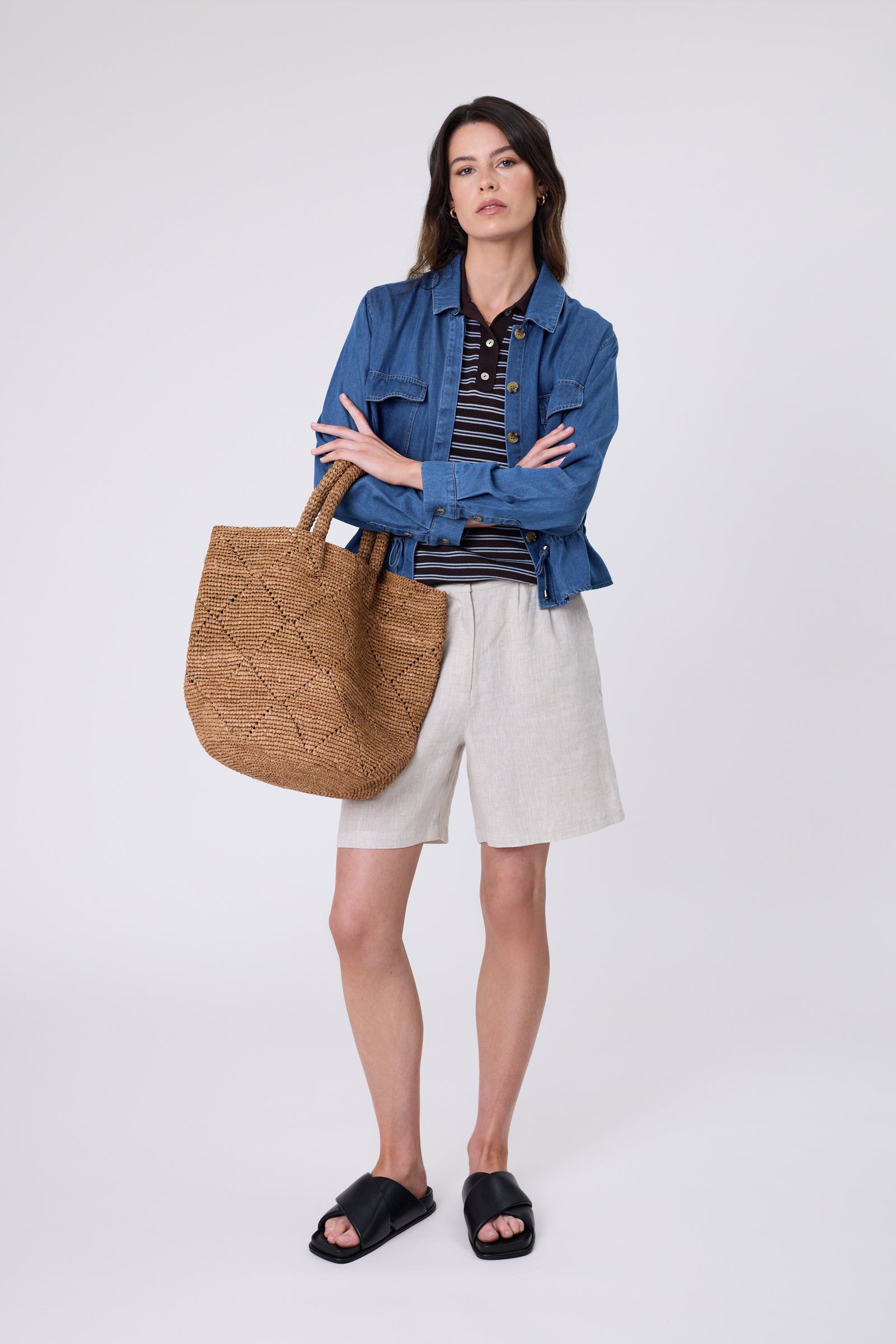 Santorini Bucket Bag - Tea