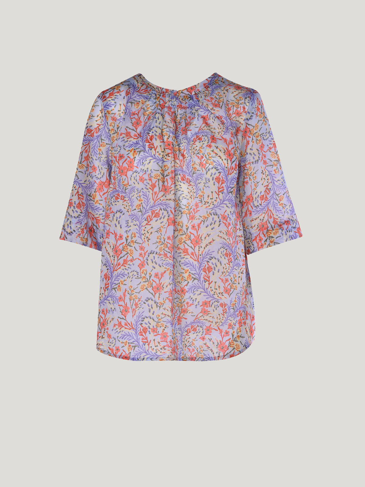 Margaux Print Tee - Blue Floral