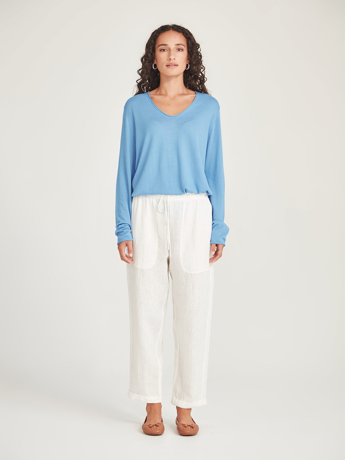 Sills Vinnie V-Neck - Sky Blue