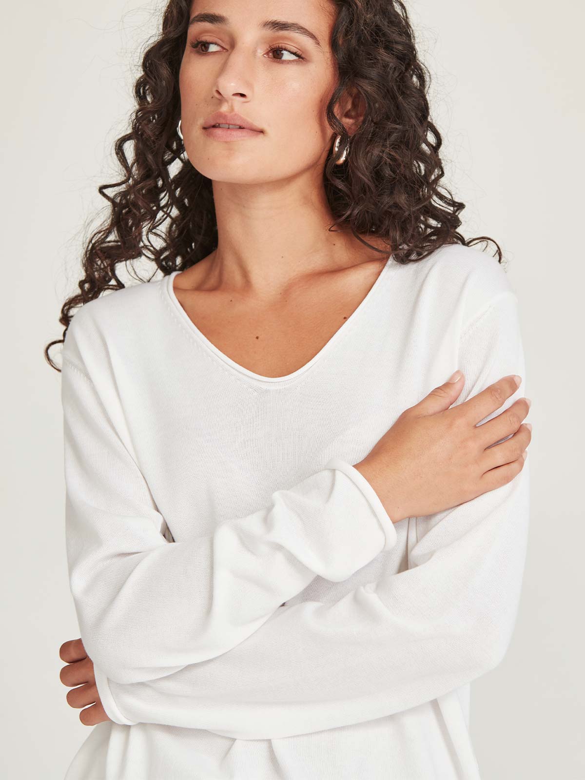 Sills Vinnie V-Neck - White