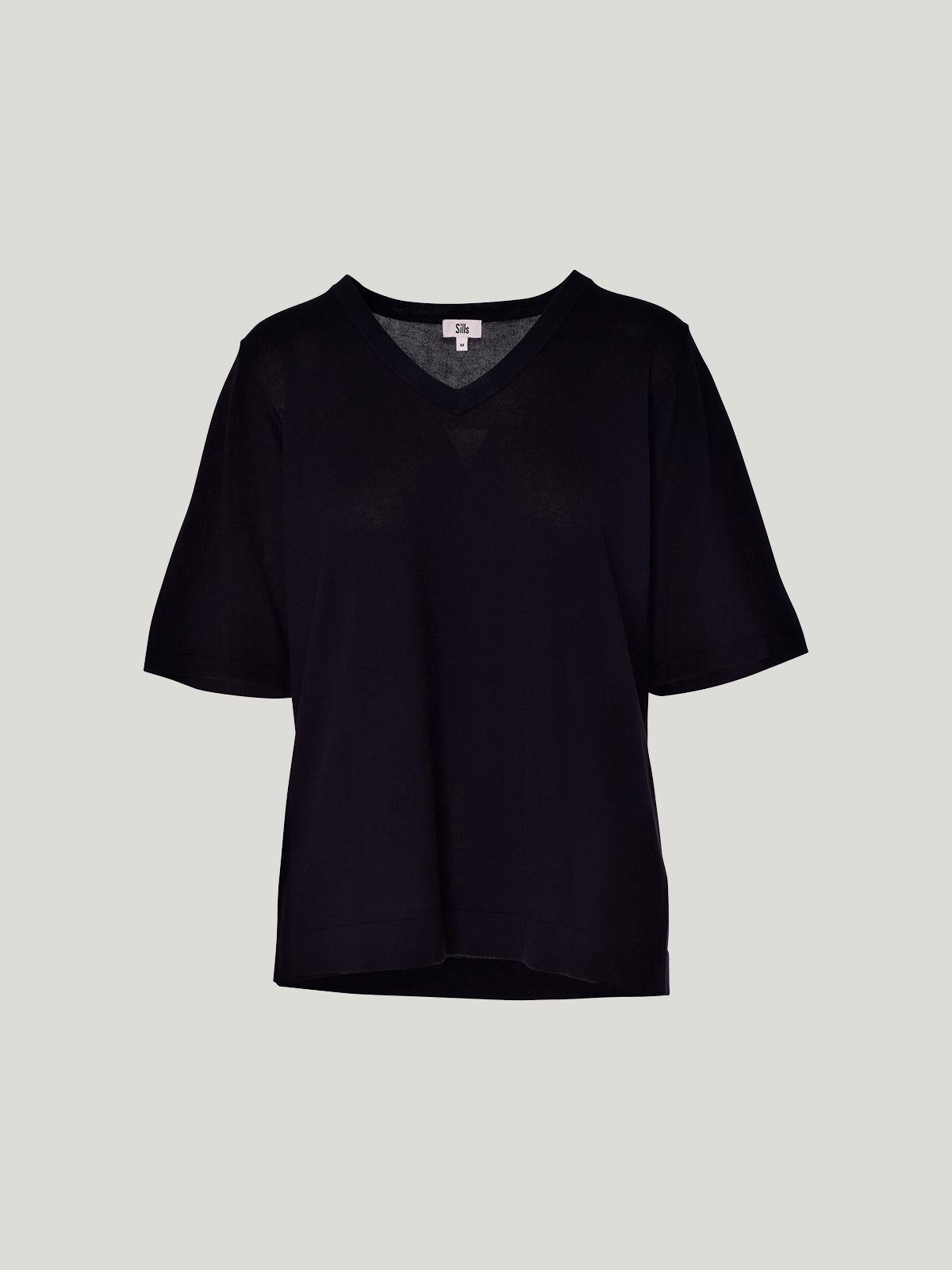Sills Vera V-Knit Tee - Black