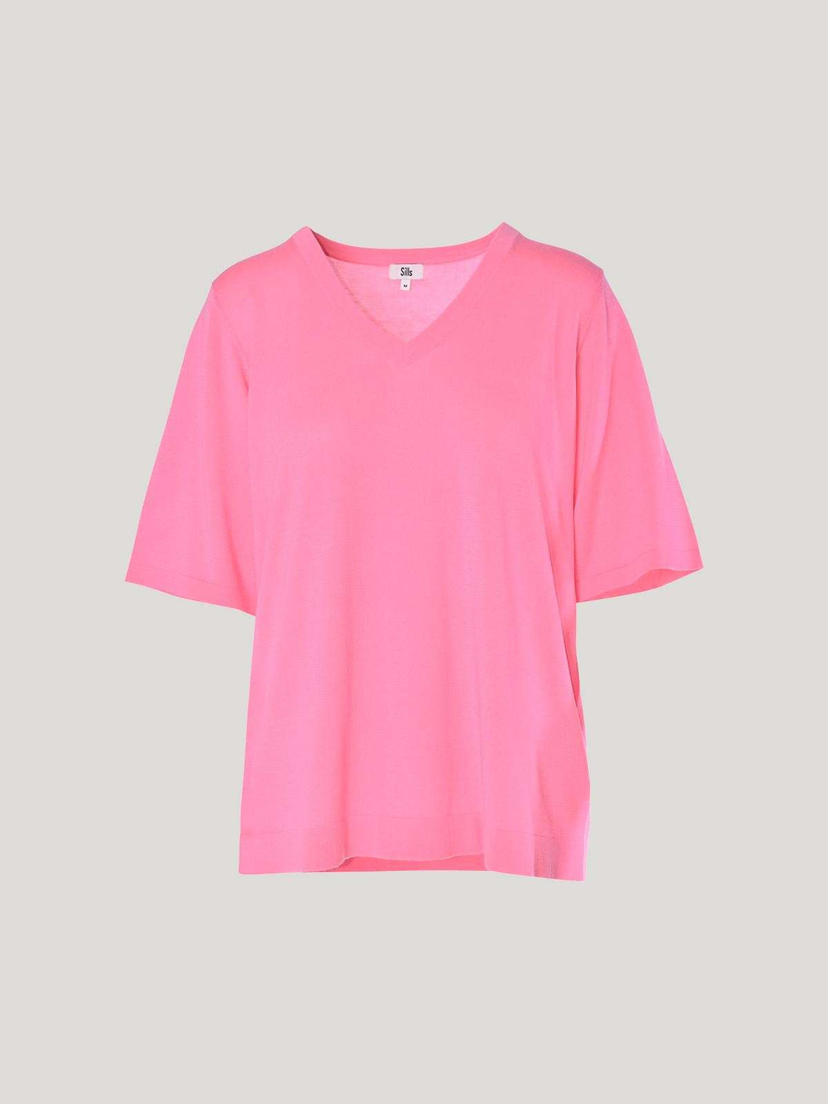 Sills Vera V-Knit Tee - Pink Sherbert