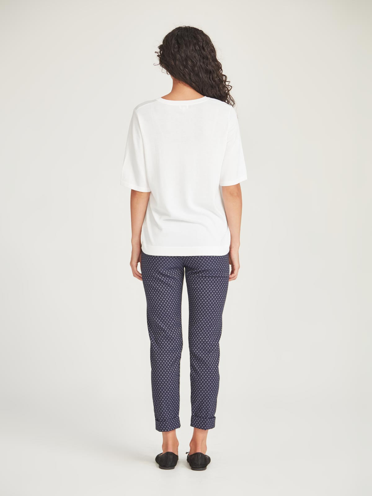 Sills Vera V-Knit Tee - White