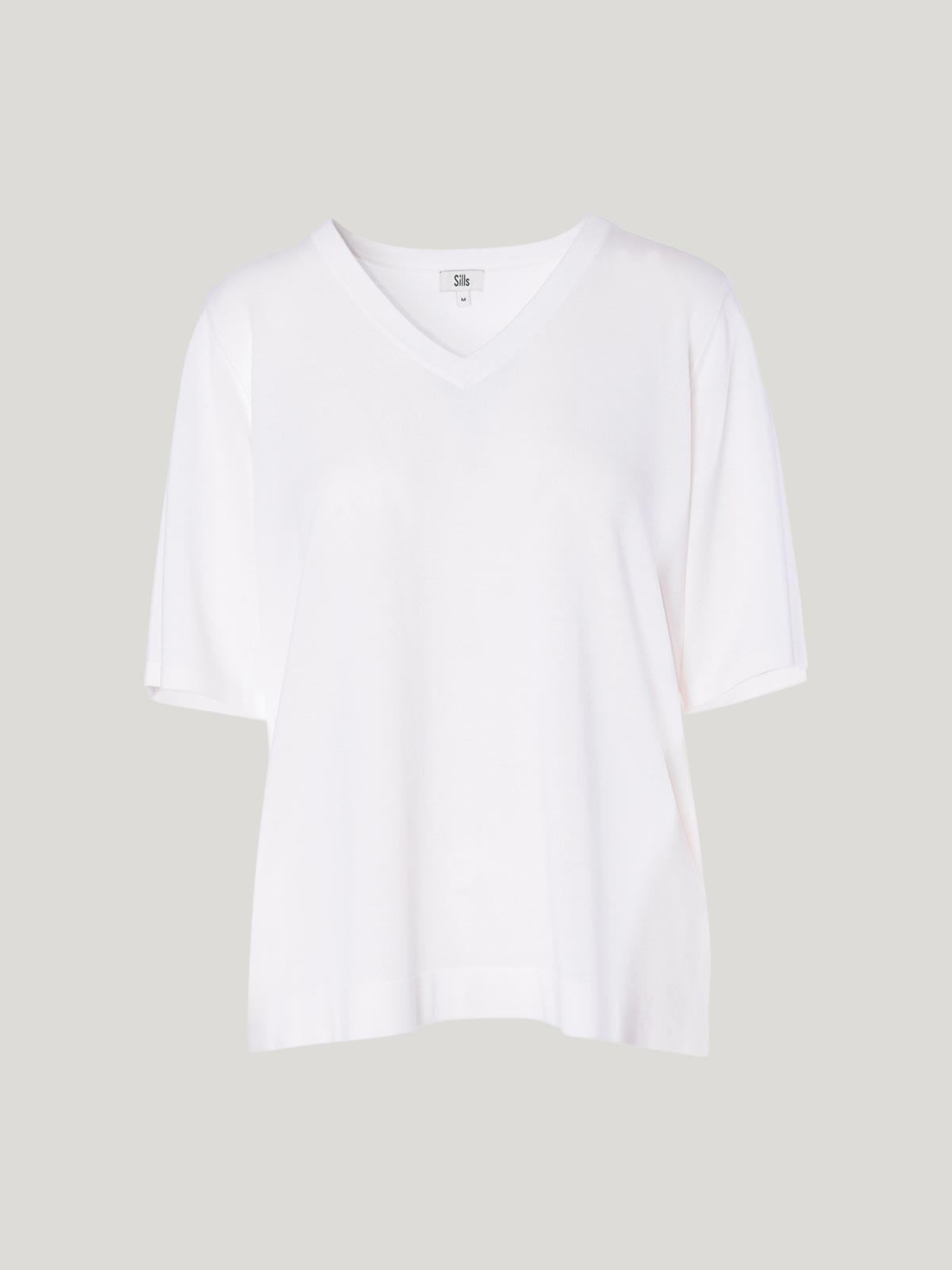 Sills Vera V-Knit Tee - White