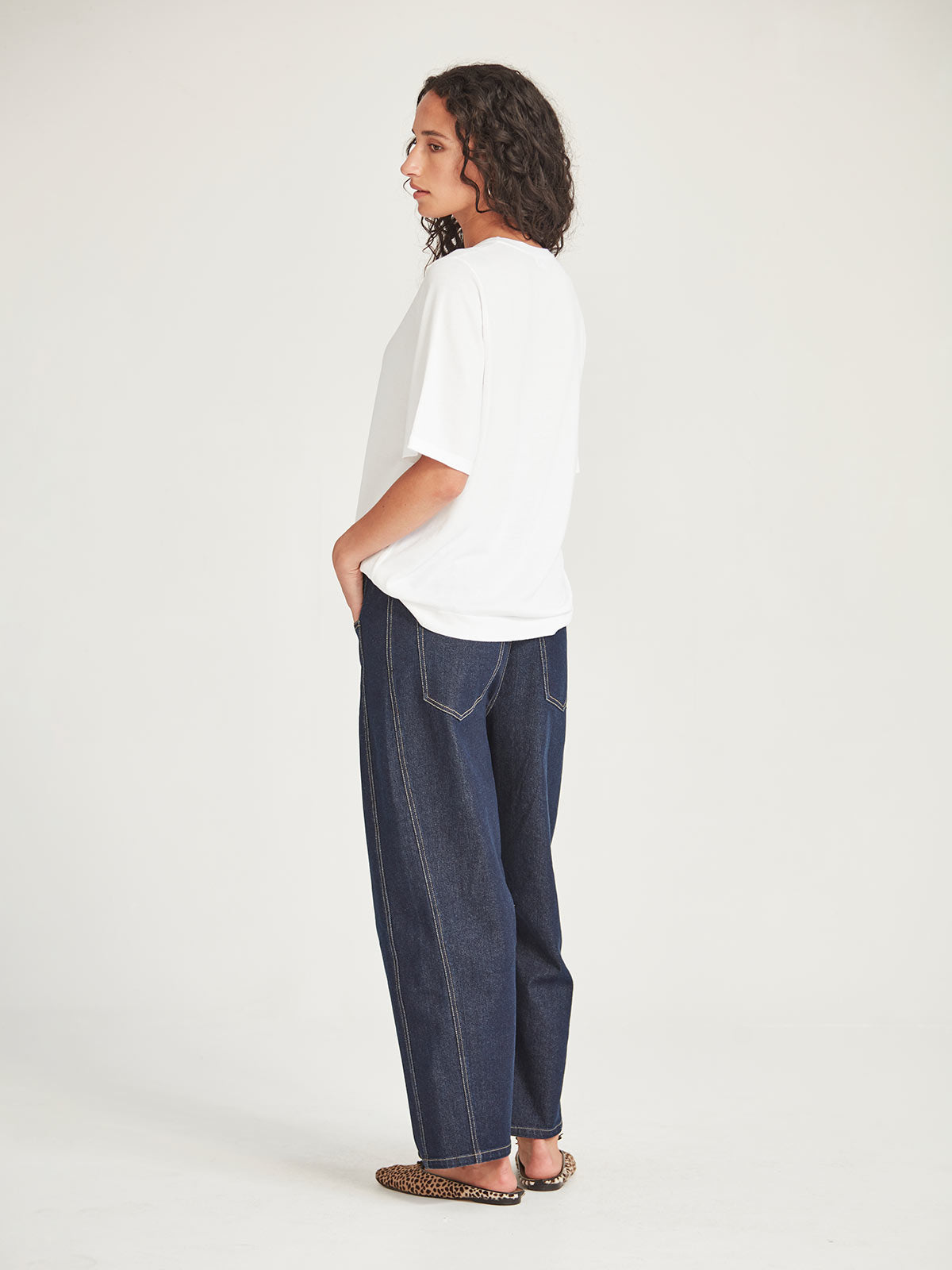 Sills Vera V-Knit Tee - White