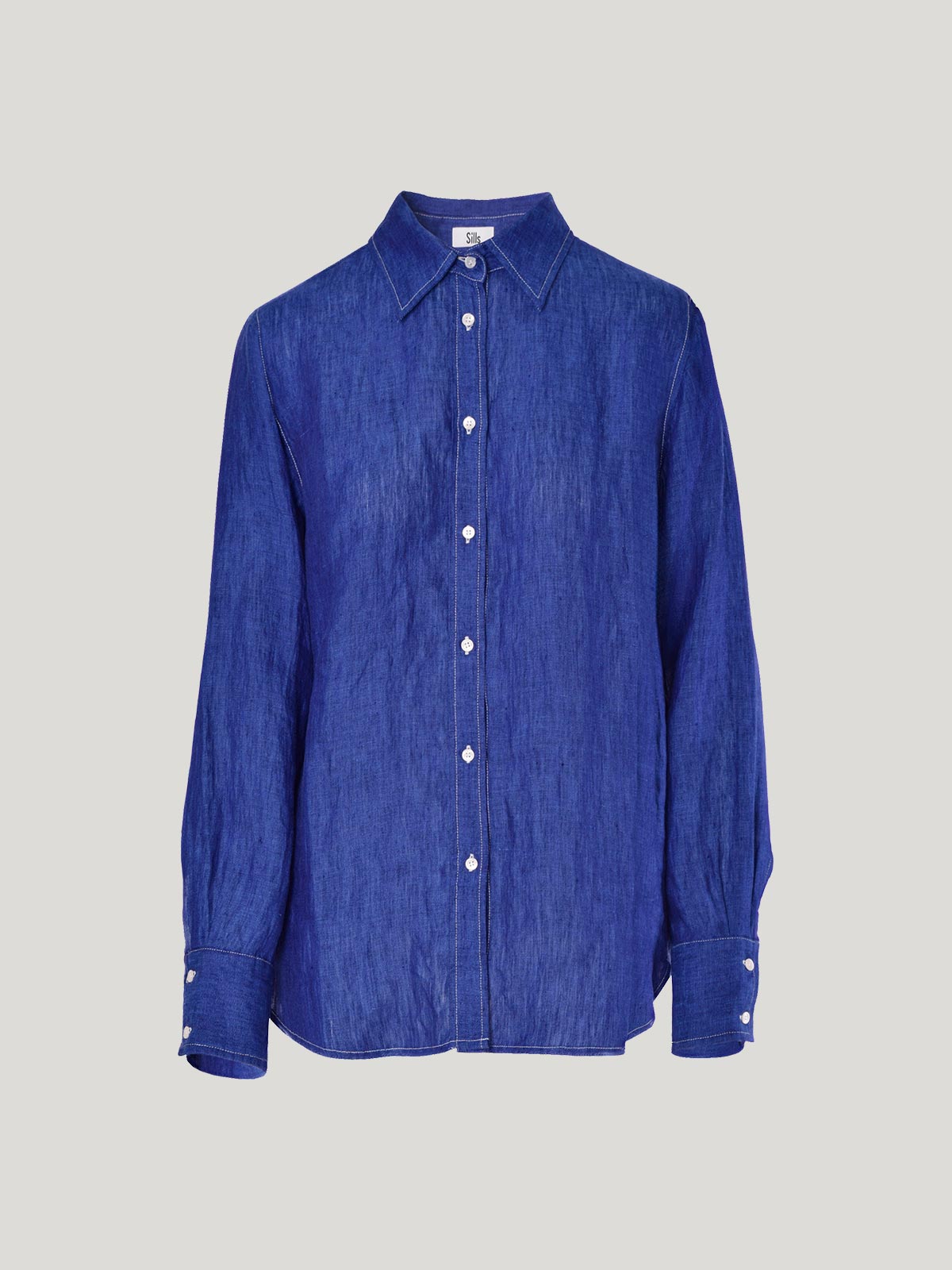 Sills Princeton Linen Shirt - Iris