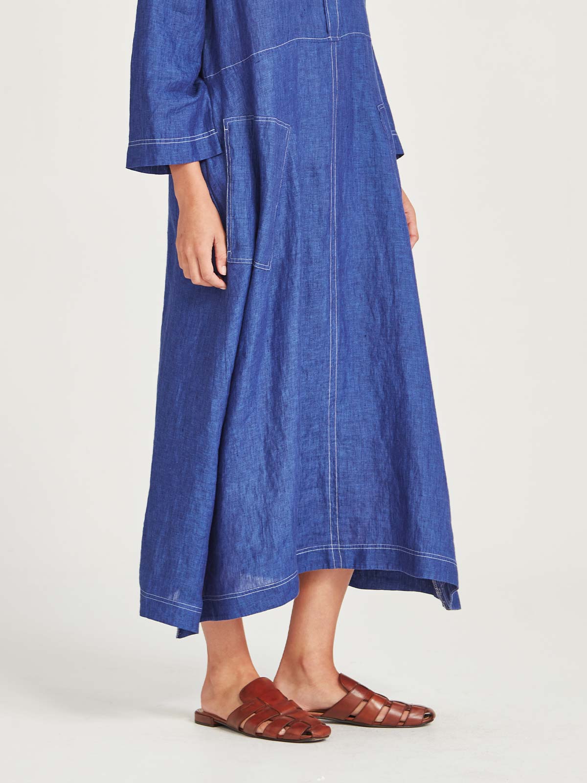 Sills Sofia Linen Shirtdress - Iris