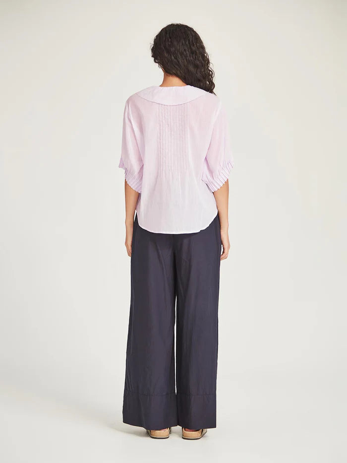 Elodie Ruffle Blouse - Lilac