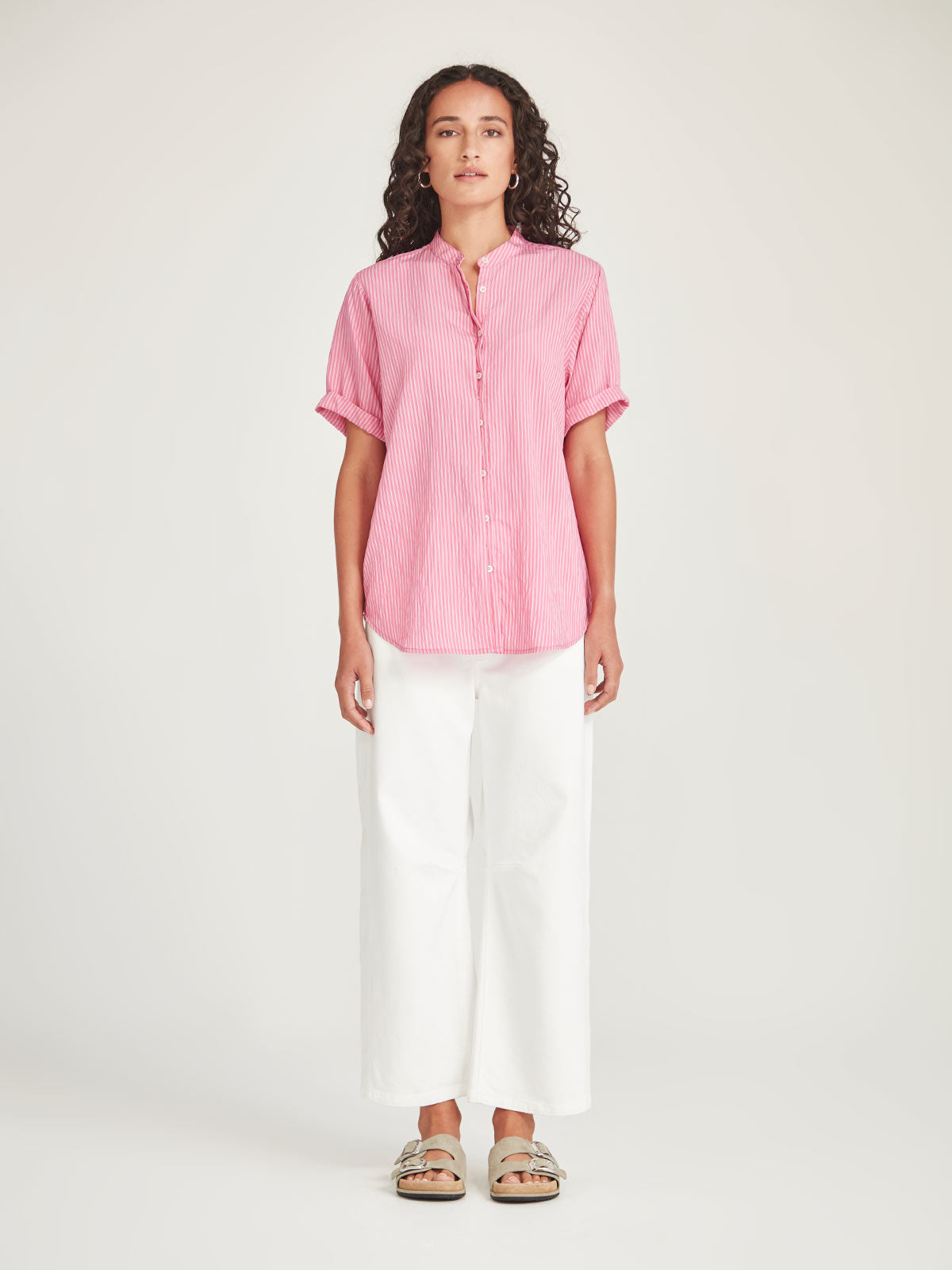 Sills Flynn Stripe Shirt - Pink/Red Stripe