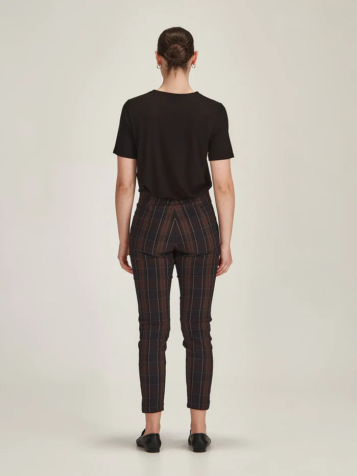 Plaid Emily Jogger - Chocolate