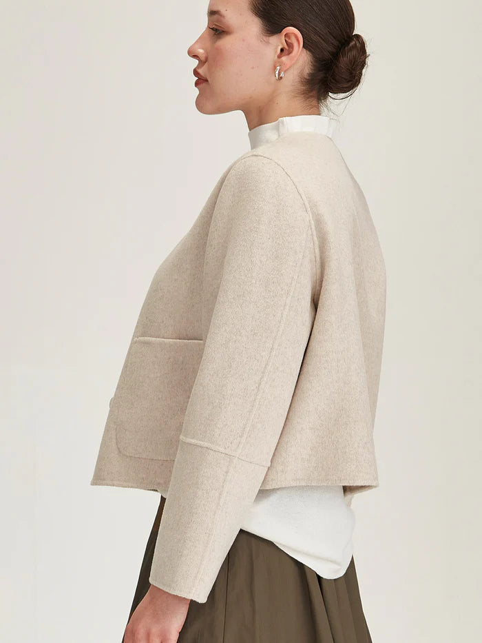 Emiko Wool Jacket - Perla
