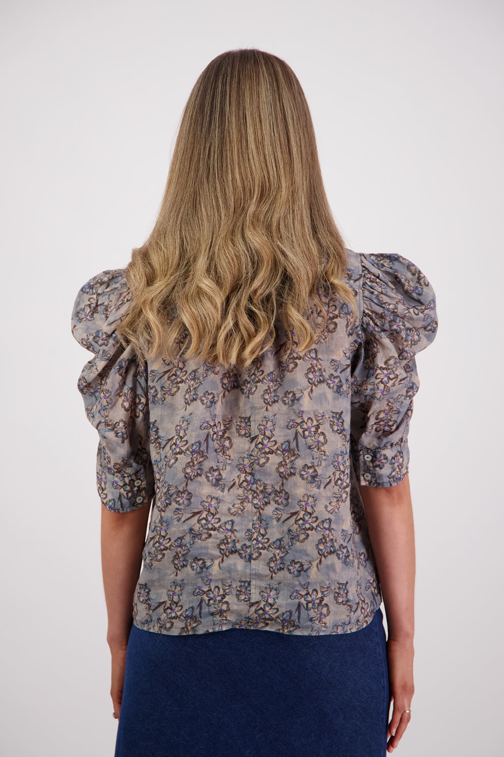 Briarwood Stevie Shirt - Denim Daisy