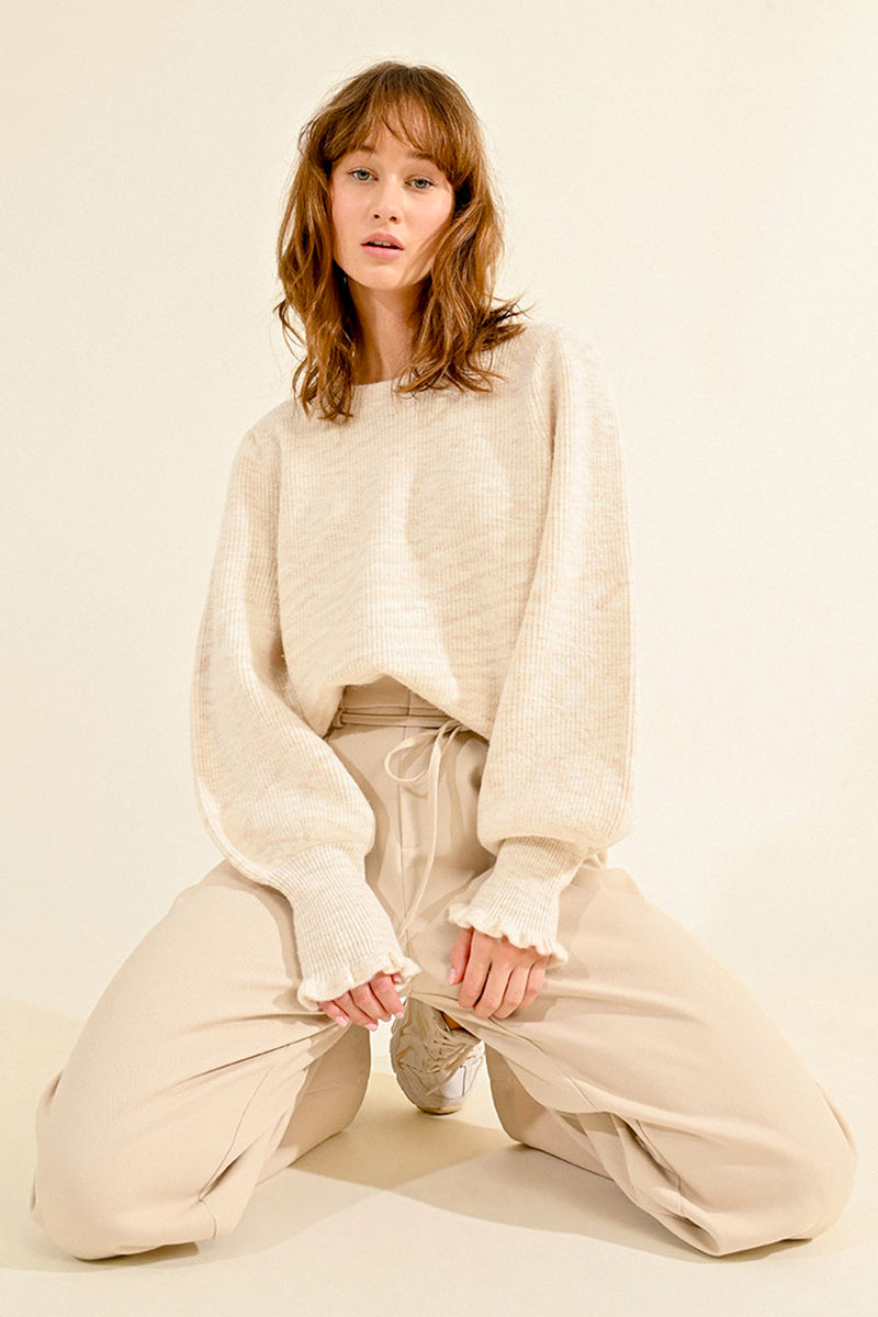 Molly Bracken Oversized Sweater - Cream